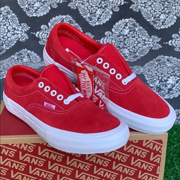 VANS ERA PRO SUEDE RED/WHITE WMNS - Picture 6 of 16